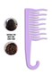 XO Curls Shower detangling hair comb, Wide tooth comb, Comb with hook for easy hanging in shower, Gentle on Scalp, Hair comb for with curly &amp; wavy hair (Lavender)
