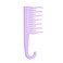 XO Curls Shower detangling hair comb, Wide tooth comb, Comb with hook for easy hanging in shower, Gentle on Scalp, Hair comb for with curly &amp; wavy hair (Lavender)