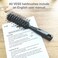 VESS Styling Ceramic Hair Brush 9-row Round Type, for Bow and Styling Made in Japan (VP-80 Gray)