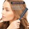 VESS Styling Ceramic Hair Brush 9-row Round Type, for Bow and Styling Made in Japan (VP-80 Gray)