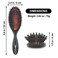 VESS Combing Mix Cushion Brush C-501, Wild Pig Bristle and Nylon Hair- Natural Radiance Smoothing Hair Brush