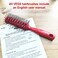 VESS Styling Ceramic Hair Brush 9-row Round Type, for Bow and Styling Made in Japan (No.80 Red)