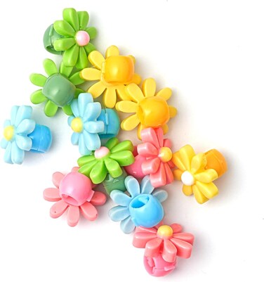 RED by Kiss 12 Pieces Clips, Flower Claw Clip for Hair Braids, Hair Clips, Kids Hair Accessory Clip, Small Mini Cute Strong Hold Thin Hair Clips Girls Women Kids