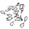 RED by Kiss 8 Pieces 16mm Ball Hair Ties, Bubble Ponytail Holders for Kids Girls Children Women Baby Toddlers, Twin Bead Colorful Elastic Hair Accessories, Cute Hair Bands with Balls (Silver&amp;Clear)