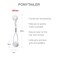 RED by Kiss 10 Pieces 16mm Ball Hair Ties, Bubble Ponytail Holders for Kids Girls Children Women Baby Toddlers, Twin Bead Colorful Elastic Hair Accessories, Cute Hair Bands with Balls (White)