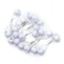 RED by Kiss 10 Pieces 16mm Ball Hair Ties, Bubble Ponytail Holders for Kids Girls Children Women Baby Toddlers, Twin Bead Colorful Elastic Hair Accessories, Cute Hair Bands with Balls (White)