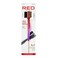 Red by Kiss Hair Brush, 4-In-1 360 Edge with Teasing Comb, Pin Tail, 100% Boar Bristles for Women Thick Curly Hair