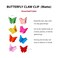 RED by Kiss 24 Pieces Kids Barrettes, Self Hinge Plastic Hair Clips for Girls Toddler Kids Baby, 80s 90s Cute Colorful Cartoon Design Hair Pin Hair Accessories (Butterfly Matte)