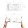 Red by Kiss Spa Headband for Washing Face Facial Makeup Bow Head Band Soft Plush Fleece Stretchy Head Wraps for Women Shower Bath Washing Face Mask (WHITE)