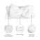 Red by Kiss Spa Headband for Washing Face Facial Makeup Bow Head Band Soft Plush Fleece Stretchy Head Wraps for Women Shower Bath Washing Face Mask (WHITE)