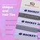 Hockey Hair Accessories, Girls Ice Hockey Hair Ties, No Crease Hockey Hair Elastics Set, Hockey Gift for Girl Hockey Players and Teams
