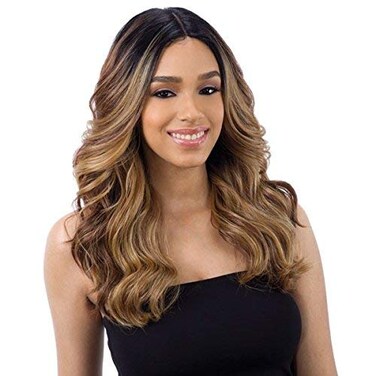 FreeTress Equal Synthetic Hair Wig Lace 5" Deep Part Lace Valentino (1B)