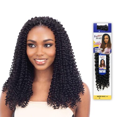 Freetress Braids Synthetic Bulk Crochet Braid - WATER WAVE 14" (2 Dark Brown)