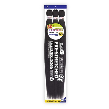 FreeTress Natural Texture Braids 3X Pre-Stretched Braid 301 34" (1-pack, 613)