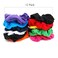 12 Pack - 4 inch Pretty Cotton Colorful Scrunchies Ponytail Holder Elastic Hair Bands