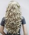 3/4 Band Headband wig Women's Light Blonde with Highlight Long Curly Wigs for Women ladies wigs Wiginway
