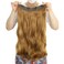 Invisible Wire Hair Extensions Transparent Wire Adjustable Size 4 Secure Clips Long Wavy Curly Secret Hairpiece 24 Inch for Women