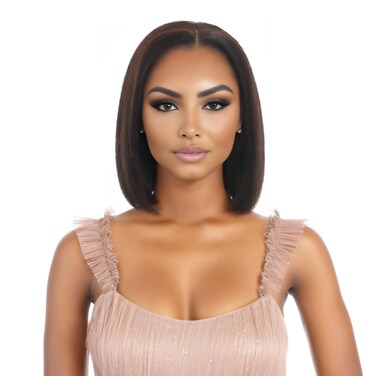 Bob Wigs 8 Inch Real Human Hair HD Front 13&times;4 Lace Wig for Professional Female Diverse Styles