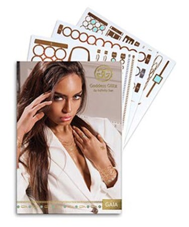 Gaia-Primal Divinity; powerful &amp; Sophisticated Goddess Glitz Tattoo Jewelry (1 envelope)