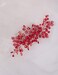 Bridal Red Hair Comb Hair Accessories Wedding Headpiece Crystal Rhinestone for Bridal Bridesmaid Women