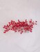 Bridal Red Hair Comb Hair Accessories Wedding Headpiece Crystal Rhinestone for Bridal Bridesmaid Women