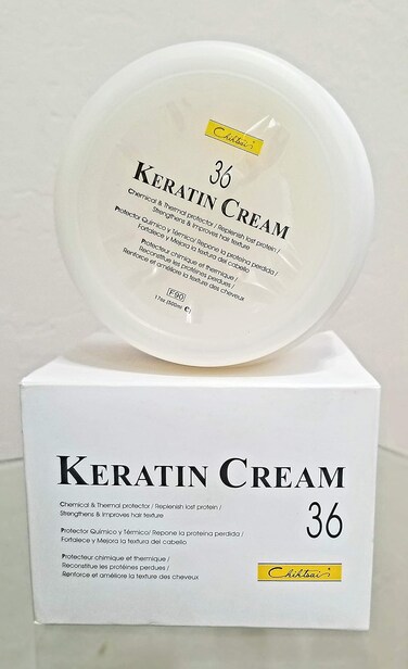 Chihtsai No.36 Keratin Cream (17oz/500ml) - Chemical &amp; Thermal protector / Replenish lost protein/ Strengthens &amp; Improves hair texture