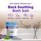 Back Soothing Bath Salt 32 Ounces Epsom Salt with Natural Bergamot, Lavender, Eucalyptus and Peppermint Essential Oils Plus Vitamin C in BPA Free Pouch with Easy Press-Lock Seal