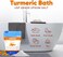 Turmeric Bath Salt 32 Oz Epsom Salt with Essential Oils Turmeric, Cinnamon, Orange Plus Vitamin C in BPA-Free Pouch with Easy Press-Lock Zipper   Natural Bath Soak to Relieve &amp; Soothe   Made in USA