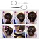 Plastic Magic Pull Hair Pin Clip Hair Braid Ponytail Maker Hair Accessories Diy Hair Styling Pony Tail Tool Black (2 pcs)