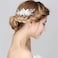 HONEY BEAR Flower Hair Side Combs Clips Bridal Jewelry with Crystal for Women Wedding Decorative Accessories