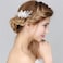 HONEY BEAR Flower Hair Side Combs Clips Bridal Jewelry with Crystal for Women Wedding Decorative Accessories
