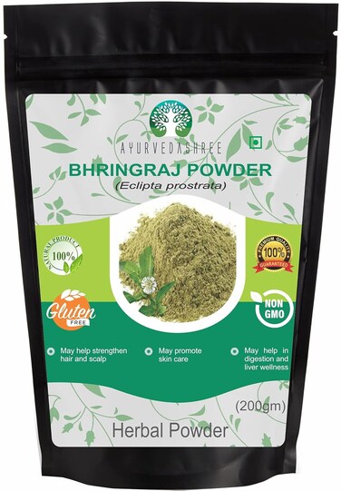 Bhringraj Powder 200 Gm I Bhringaraj Eclipta Alba Powder Promotes Healthy Hair Growth