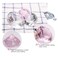 Brrnoo Nail Art Holder Practice Stand for Nail Art Display, Crystal Diamond Hand Model Shoot Ornament Manicure Accessories DIY Nail Art Display Stand Training Practice Display Stand(60mm Diameter)