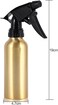 Spray Bottle, 60/200/350/450ML Salon Hair Spray Empty Bottle Hairdressing Flowers Plant Water Sprayer 6 Types(#2 200ml Gold)