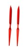 3 Row Styling Comb For Detangling, Defining And Separating Curls (Bright Red)