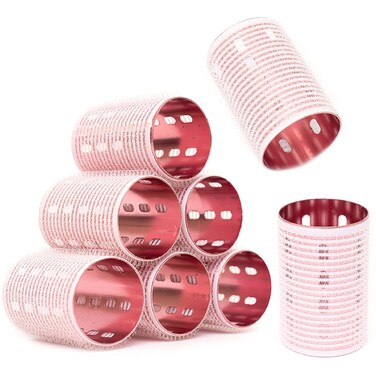 Self-Grip Hair Rollers for Luscious Curls - 8 Pcs Heatless Curlers, Safe for Long &amp; Medium Hair by Dacker
