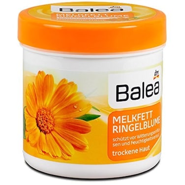 Balea Melkfett milking grease - Calendula Gel-Cream - with Vitamin A - Protects Skin against Environmental Damage/Stress from Cold, Wind, Rain etc, 250ml / 8.45 Fl.oz