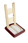 Master Massage Tables Lightweight Wooden Handy Folding Massage Stool, Burgundy