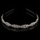 Wedding Party Rhinestone Flower Crown Headband Hair Band Bridal Crystal Headpiece Headdress Hair Accessories for Brides and Bridesmaids (Silver)