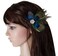 Women Bohemian Peacock Feather Hair Clip Hair Pin Elegant Fascinator Wedding Dance Party Headdress Headwear Hair Accessory Sequined Showgirl Headpiece (Style 3)