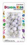DONNA KIDS HAIR ACCESSORIES PONYTAIL BALL 12PCS WHITE