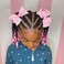 Kids Ponytail Extension With Beads Box Braids Hair Extensions For Kiddie Synthetic Hairpieces With Bows Protective Easy Fashion Hairstyle For Baby Girls Toddler Gift (Pink, Box-9inch)