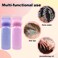 ELANE 4PCS Hair Oiler Comb Bottle, Root Applicator for Scalp Oil and Hair Oiling, 6oz (pink, purple, white, black)