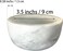 Marble Shaving Bowl，Handcrafted White Marble Later，Shaving Soap &amp; Cream Bowl for Men，Lather Mug with Interior Grooves Builds a Rich.