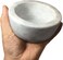 Marble Shaving Bowl，Handcrafted White Marble Later，Shaving Soap &amp; Cream Bowl for Men，Lather Mug with Interior Grooves Builds a Rich.