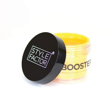 EDGE BOOSTER Style Factor Strong Hold Water-Based Pomade - Super Shine &amp; Moisture 3.38oz (PINEAPPLE)