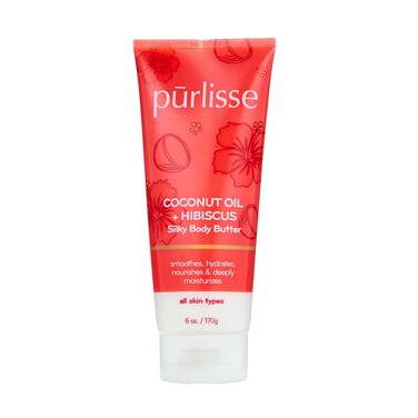 purlisse Coconut Oil Coffee + Hibiscus Body Butter: Cruelty-free &amp; clean, Paraben &amp; Sulfate-free, Nourishes &amp; deeply moisturizes, Hibiscus soothes sensitive skin   6oz