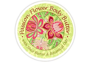 Greenwich Bay Trading Company Botanic Body Butter with Shea Butter and Cocoa Butter 8oz Tub (Passion Flower)