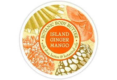 Greenwich Bay Trading Company Botanic Body Butter with Shea Butter and Cocoa Butter 8oz Tub (Island Ginger Mango)