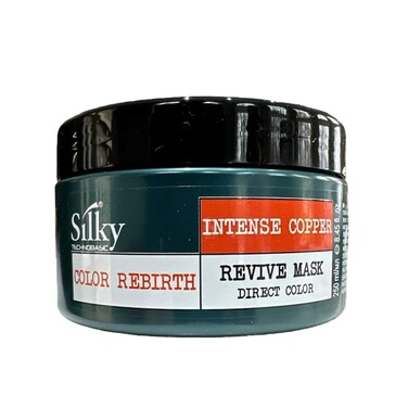 Intense Copper Revive Mask - Color Depositing Hair Mask - Vegan Friendly Hair Mask - Semi-Permanent Hair Color Mask with Hydrating &amp; Restoring Action for Dry Hair - 250ml/8.45oz